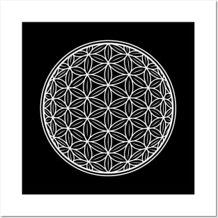 FLOWER OF LIFE ANCIENT SYMBOL Posters and Art